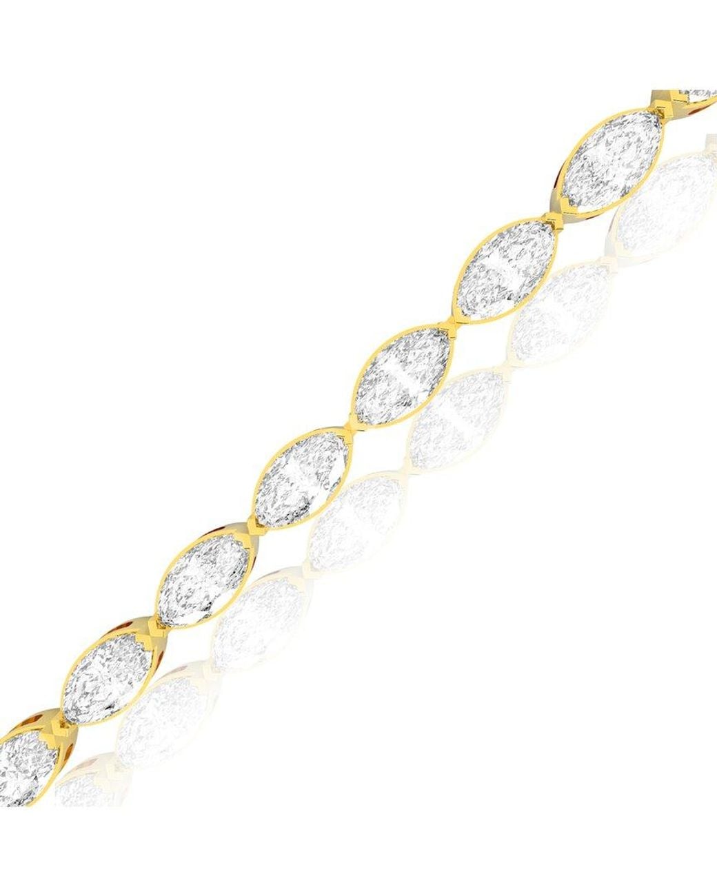Amairah Metallic 14K 10.00 Ct. Tw. Lab-Grown Diamond Tennis Bracelet