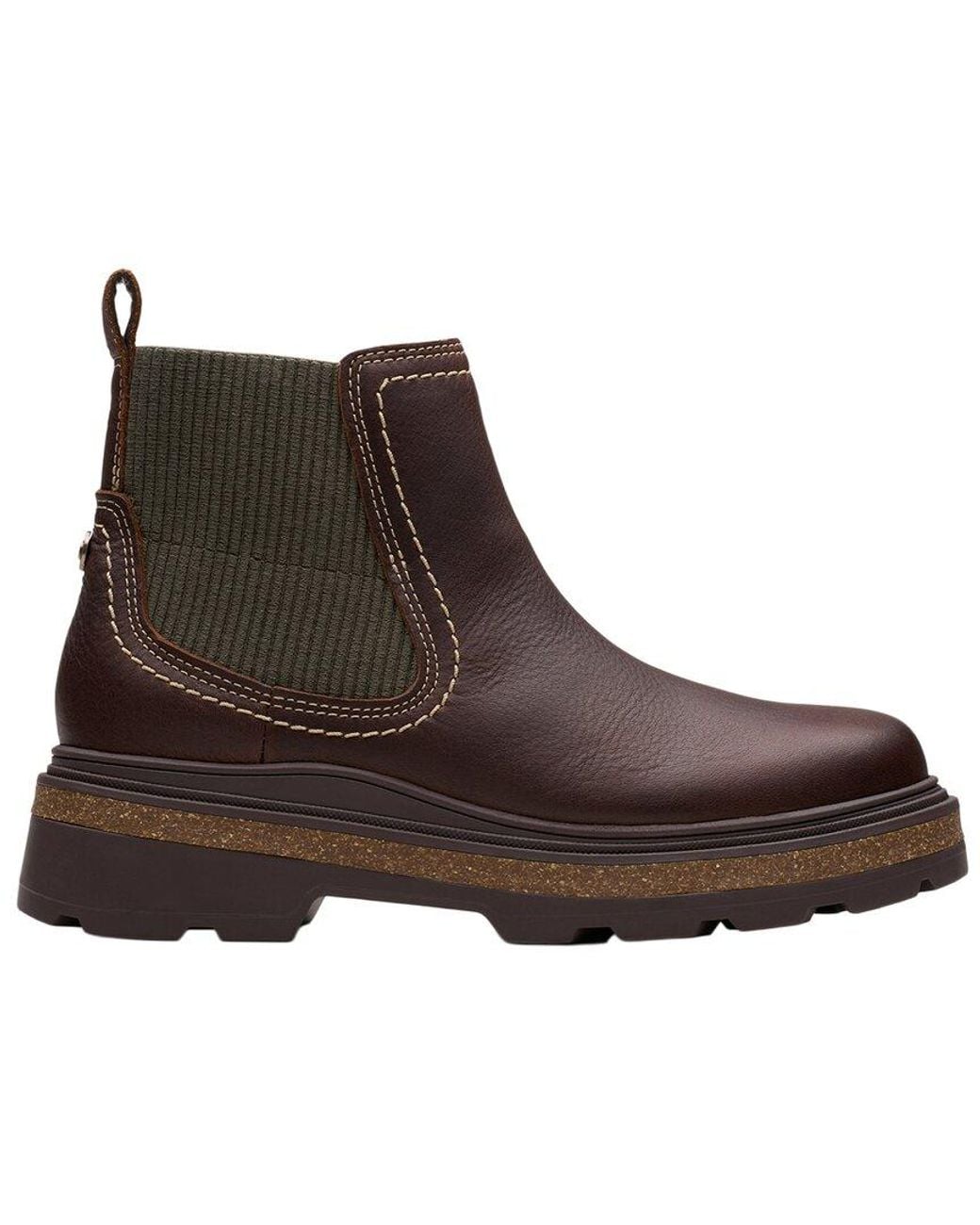 Clarks Brown Hencroftstepwp Leather Boot