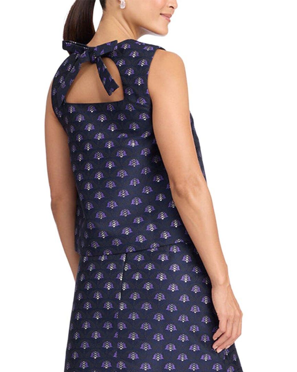 Draper James Blue Sleeveless Top