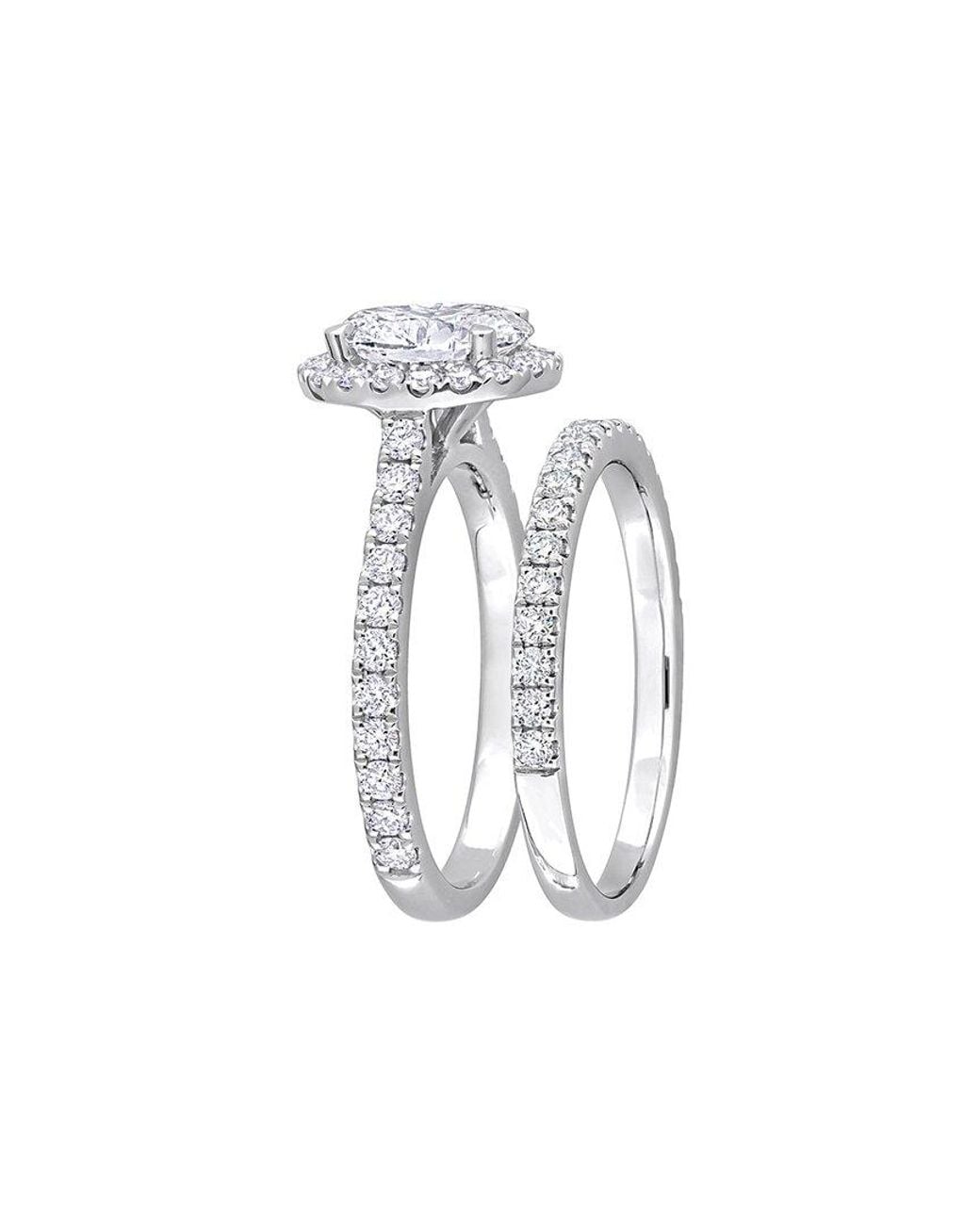 Created Forever White 14K 1.25 Ct. Tw. Lab-Grown Diamond Bridal Ring Set