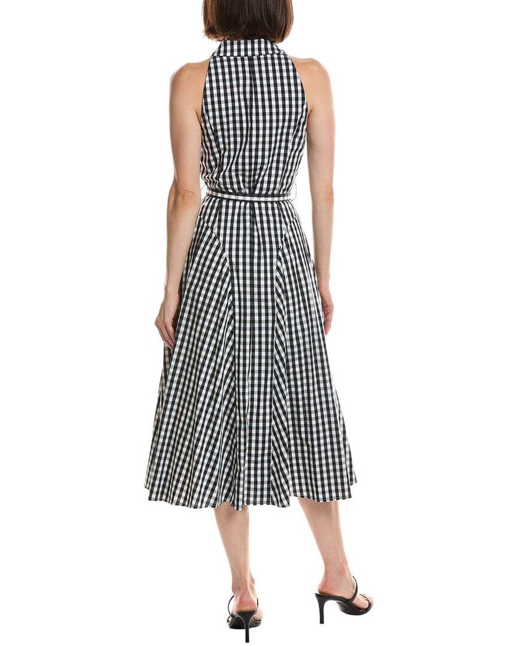 MILLY Gray Maxine Midi Dress