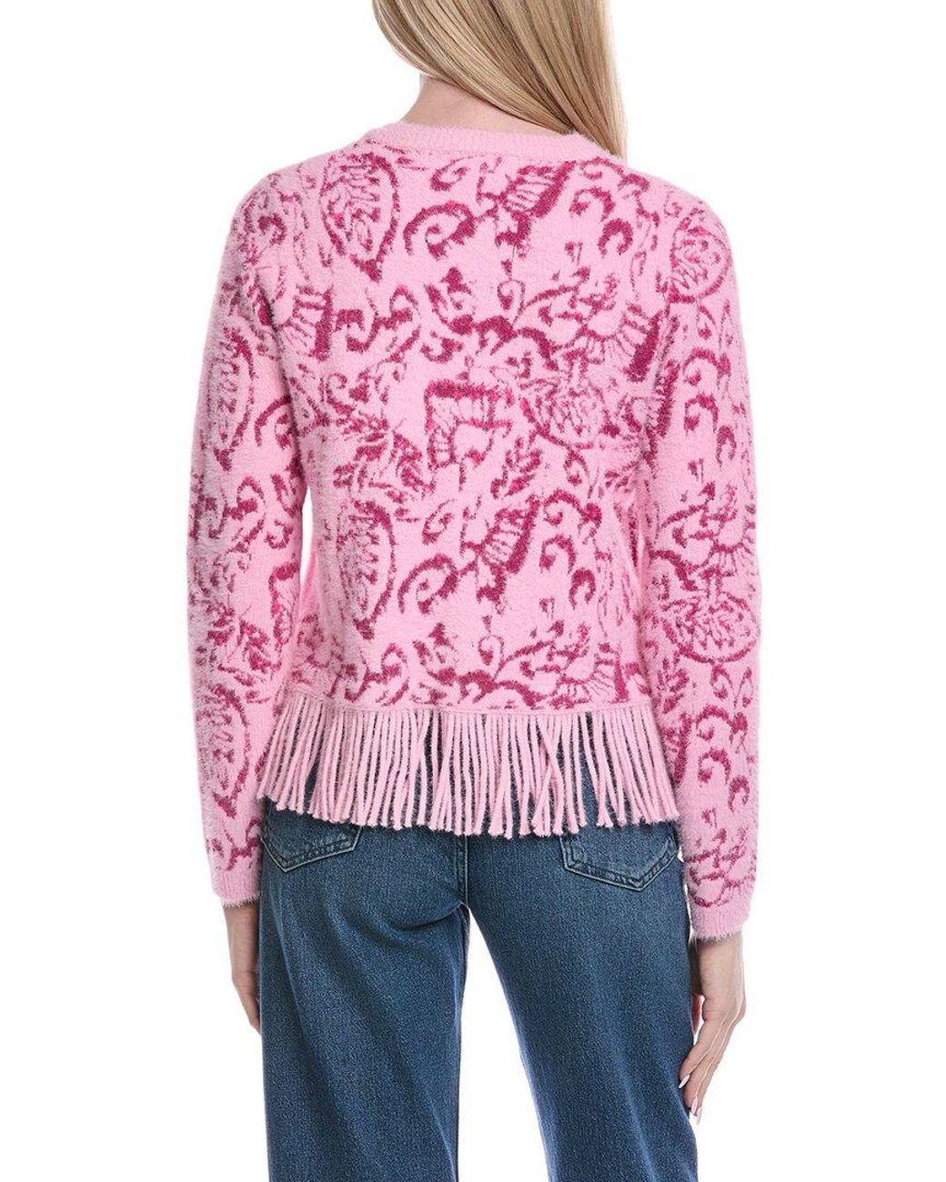 Fate Red Fuzzy Eyelash Cardigan