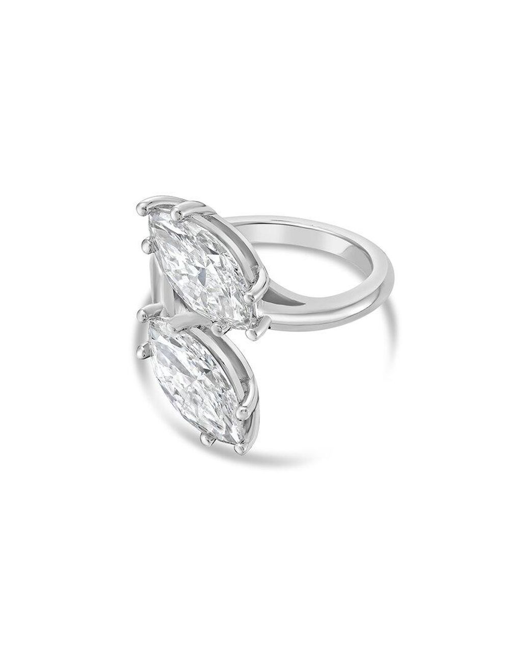 Diana M White Diana M. Platinum 10.00 Ct. Tw. Lab-Grown Diamond Two-Stone Ring