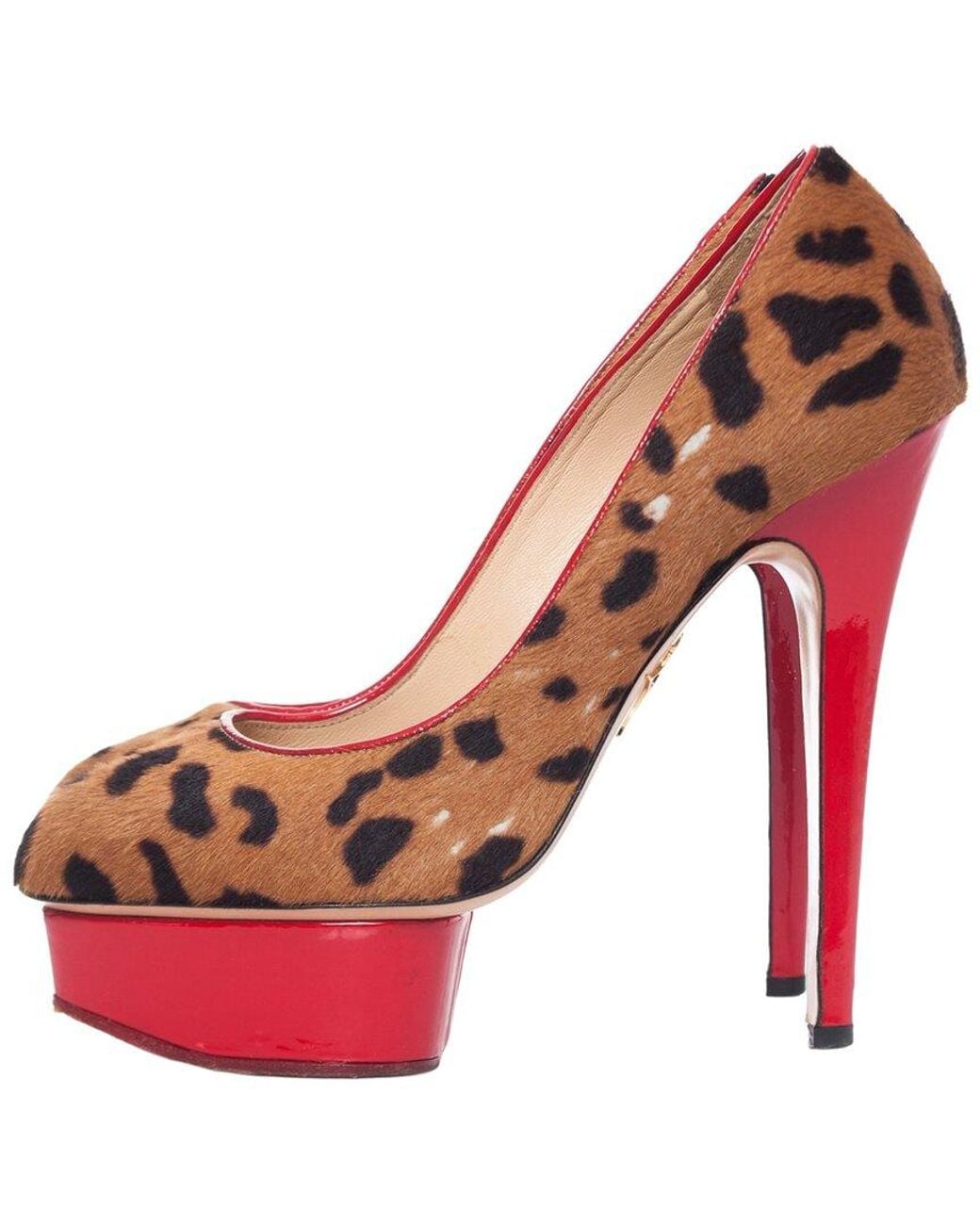 Charlotte Olympia Pink Patent Leather Polly Pump (Authentic Pre-Loved)