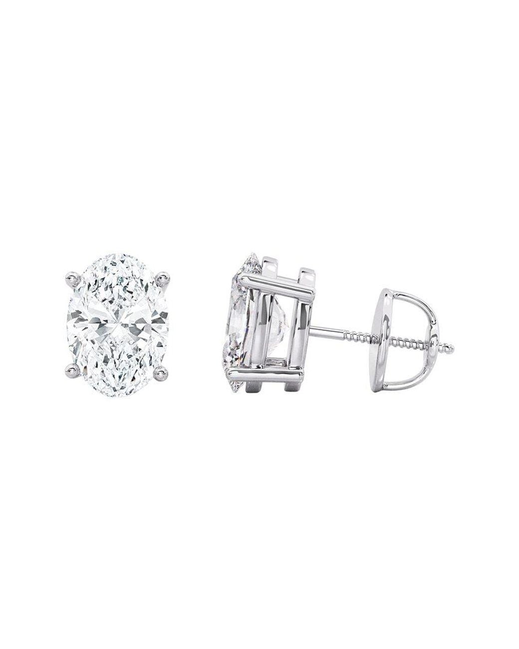 Lab Grown Diamonds White 14K 5.00 Ct. Tw. Lab-Grown Diamond Earrings