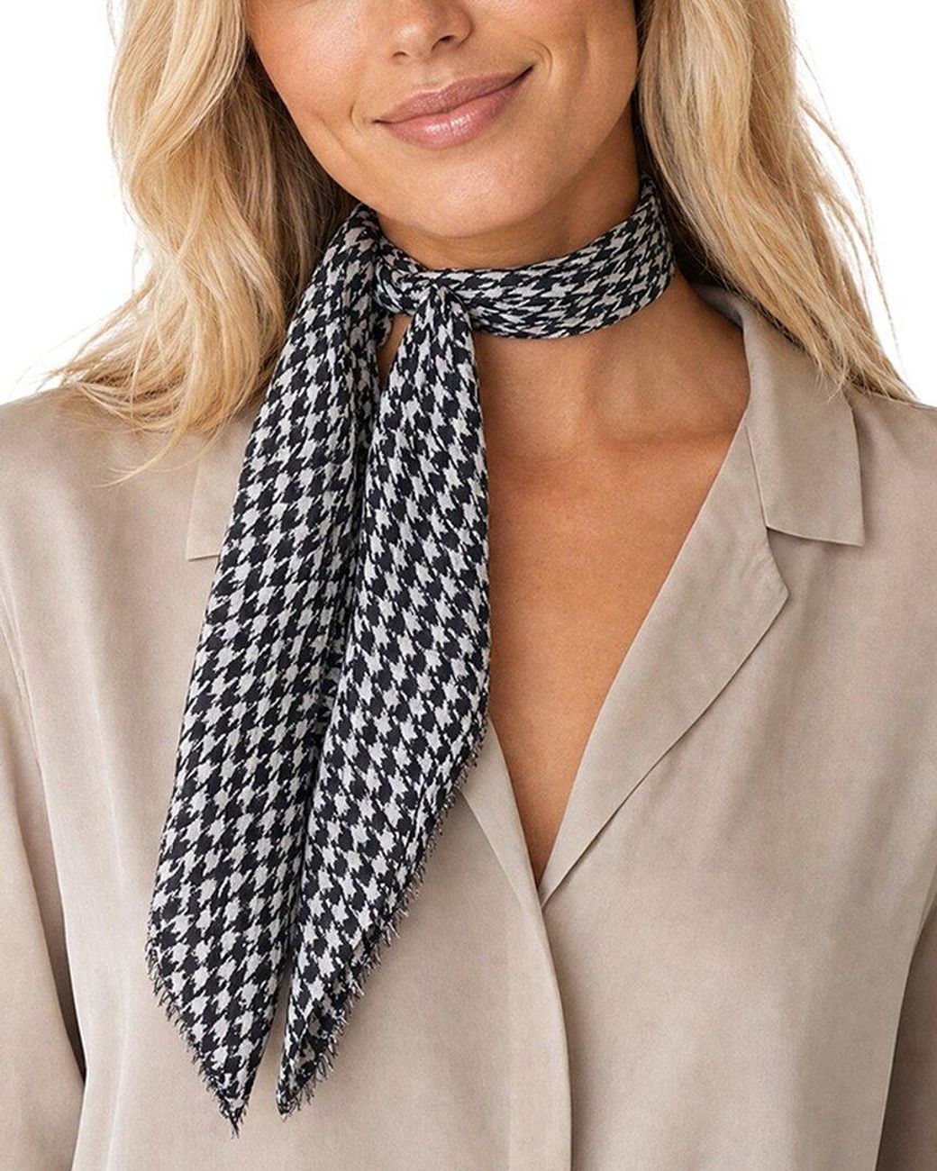Blue Pacific Blue Elephant Houndstooth Neckerchief