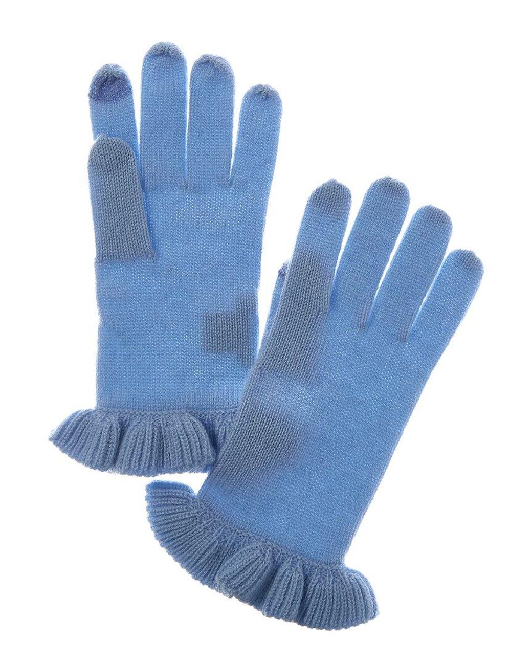 Sofiacashmere Blue Sofiacashmere Touchscreen Cashmere Gloves