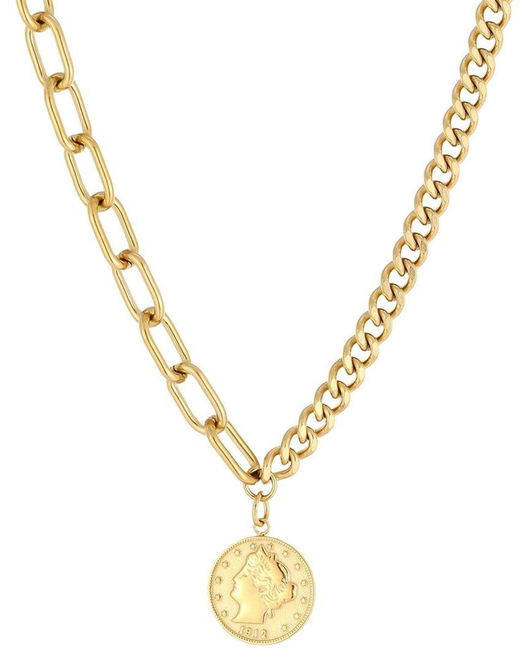 Adornia Metallic 18K Plated Stainless Steel Necklace