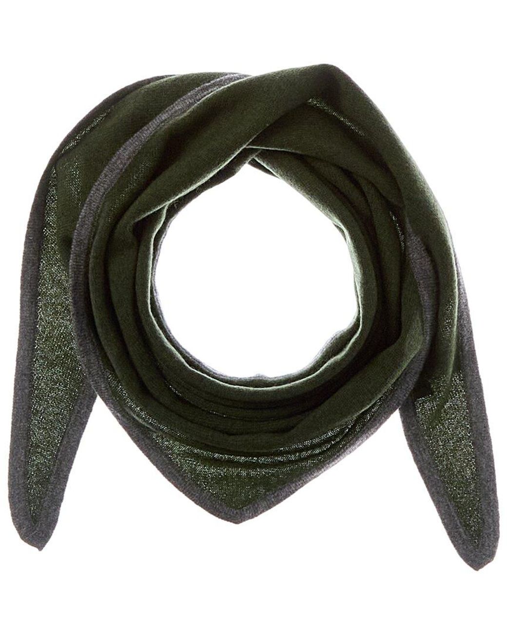 Forte Green Cashmere Triangle Cashmere Scarf
