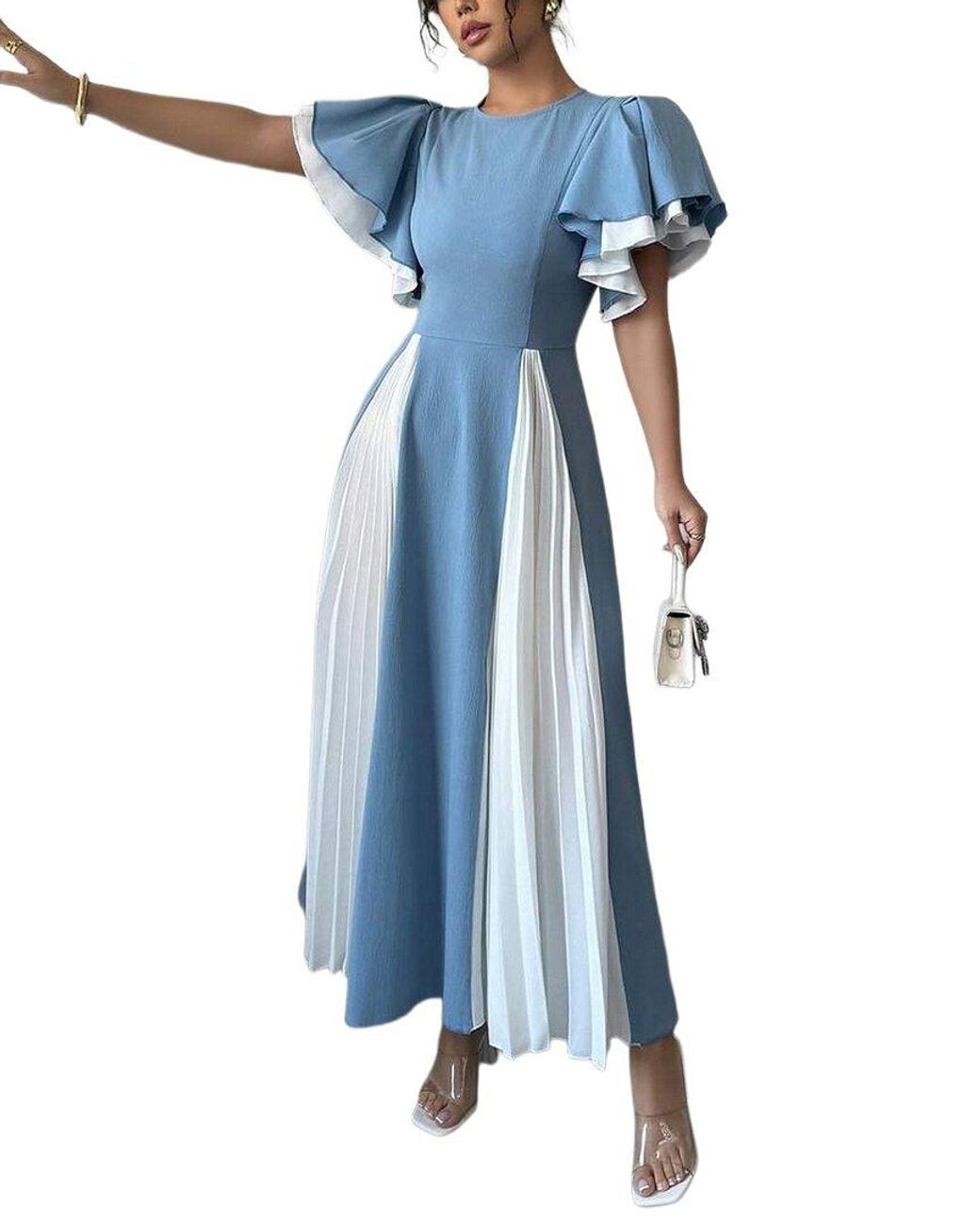 XIRELLI Blue Print Maxi Dress