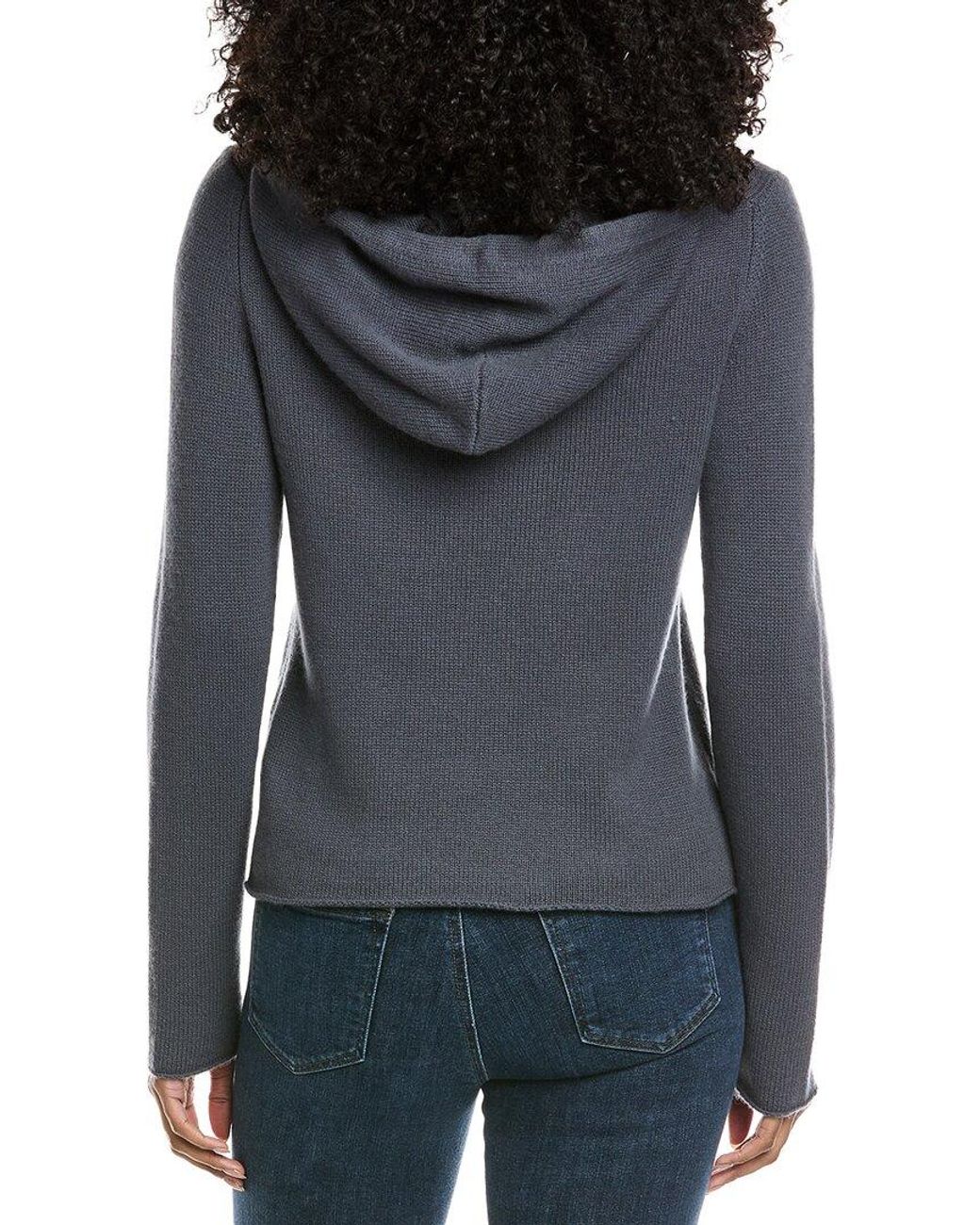 Vince Gray Wool & Cashmere-Blend Hoodie