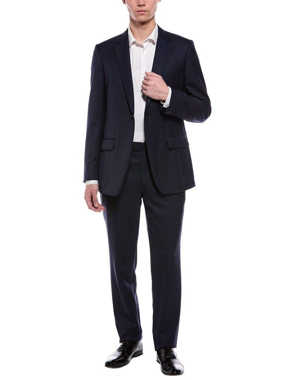 Kilgour Blue 2Pc Twill Wool Suit Bright, Hardy Min for men