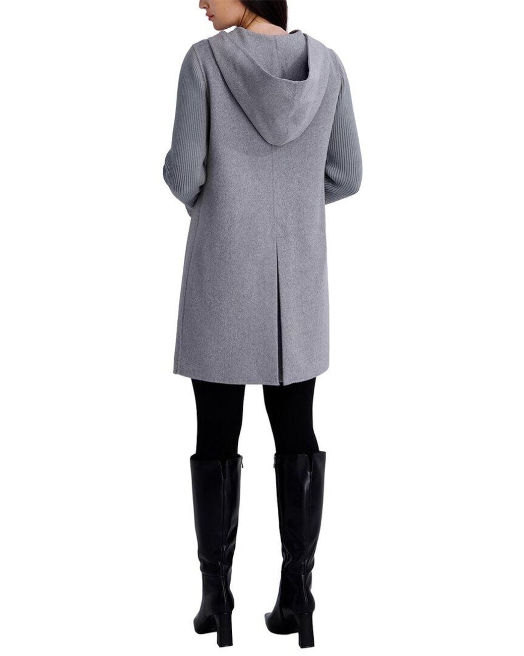 Kenneth Cole Gray Wool-Blend Medium Jacket