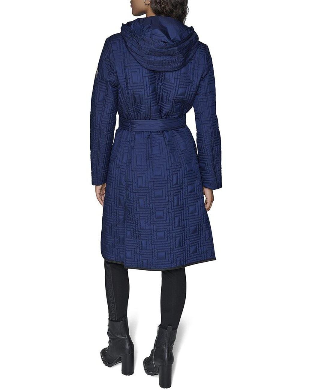 Karl Lagerfeld Blue Quilted Coat