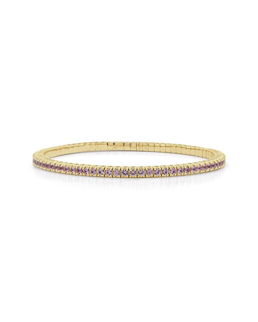 Sabrina Designs White 14K 3.16 Ct. Tw. Sapphire Stretch Bracelet