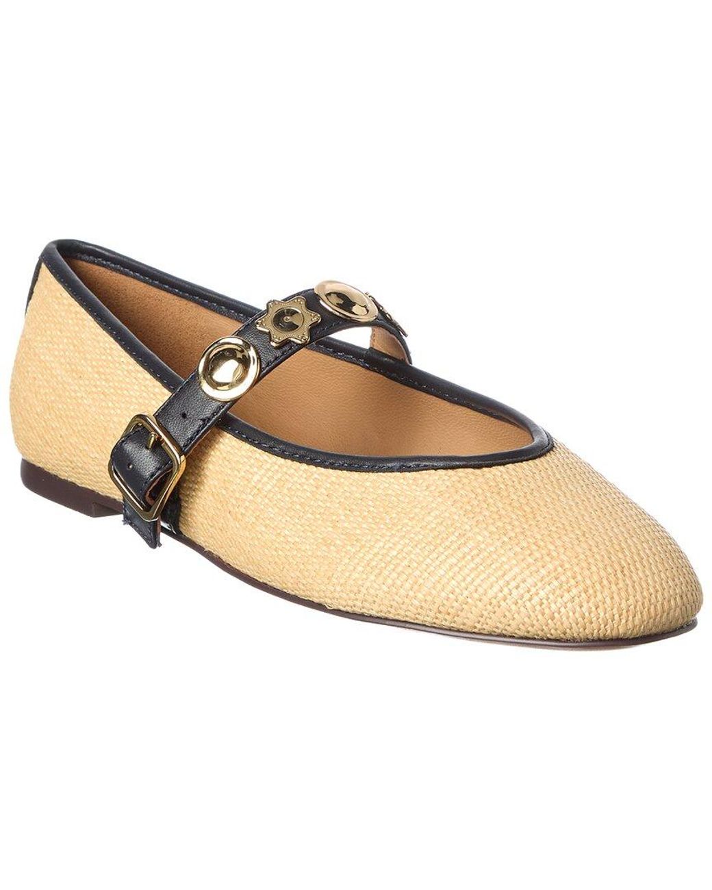 Madewell Natural Hera Raffia Mary Jane