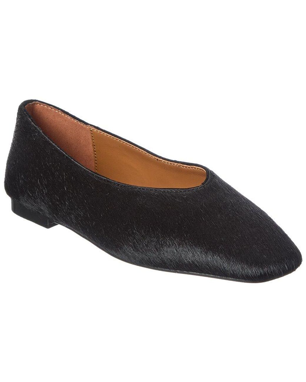 Madewell Blue Mylie Haircalf Ballet Flat