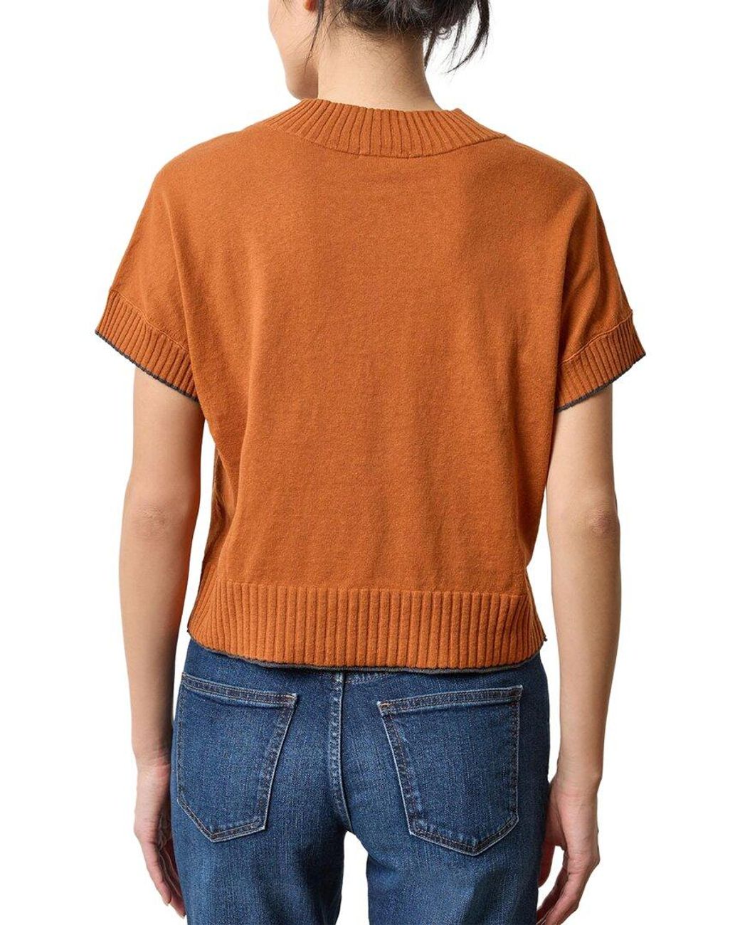 Lilla P Blue V-Neck Pullover Sweater
