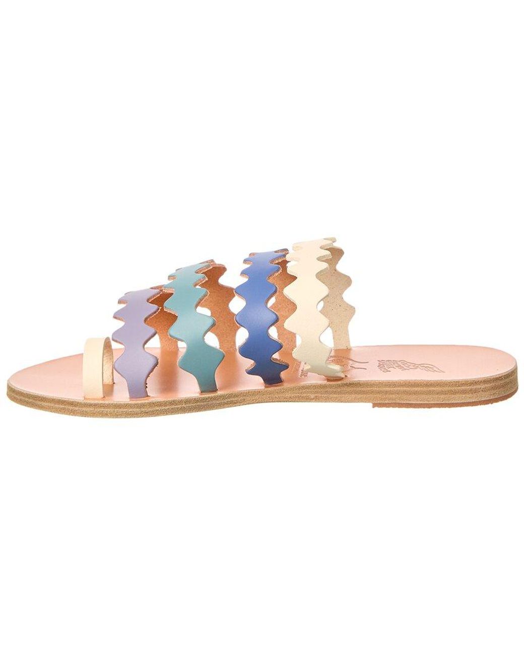 Ancient Greek Sandals Pink Niki Onda Leather Sandal