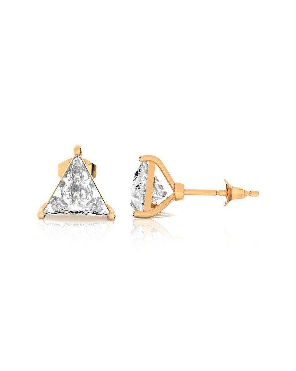 Amairah Metallic 14K Rose 2.00 Ct. Tw. Lab-Grown Diamond Stud Earrings