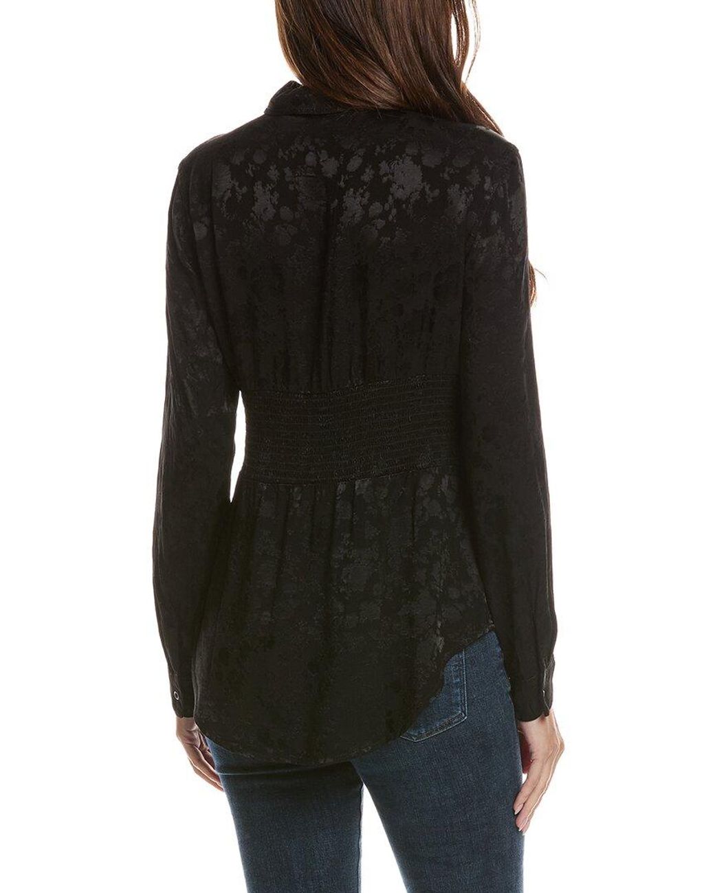 XCVI Black Senneca Blouse