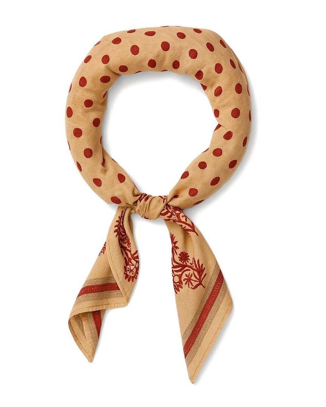 Saachi Brown Marigold Print Bandana