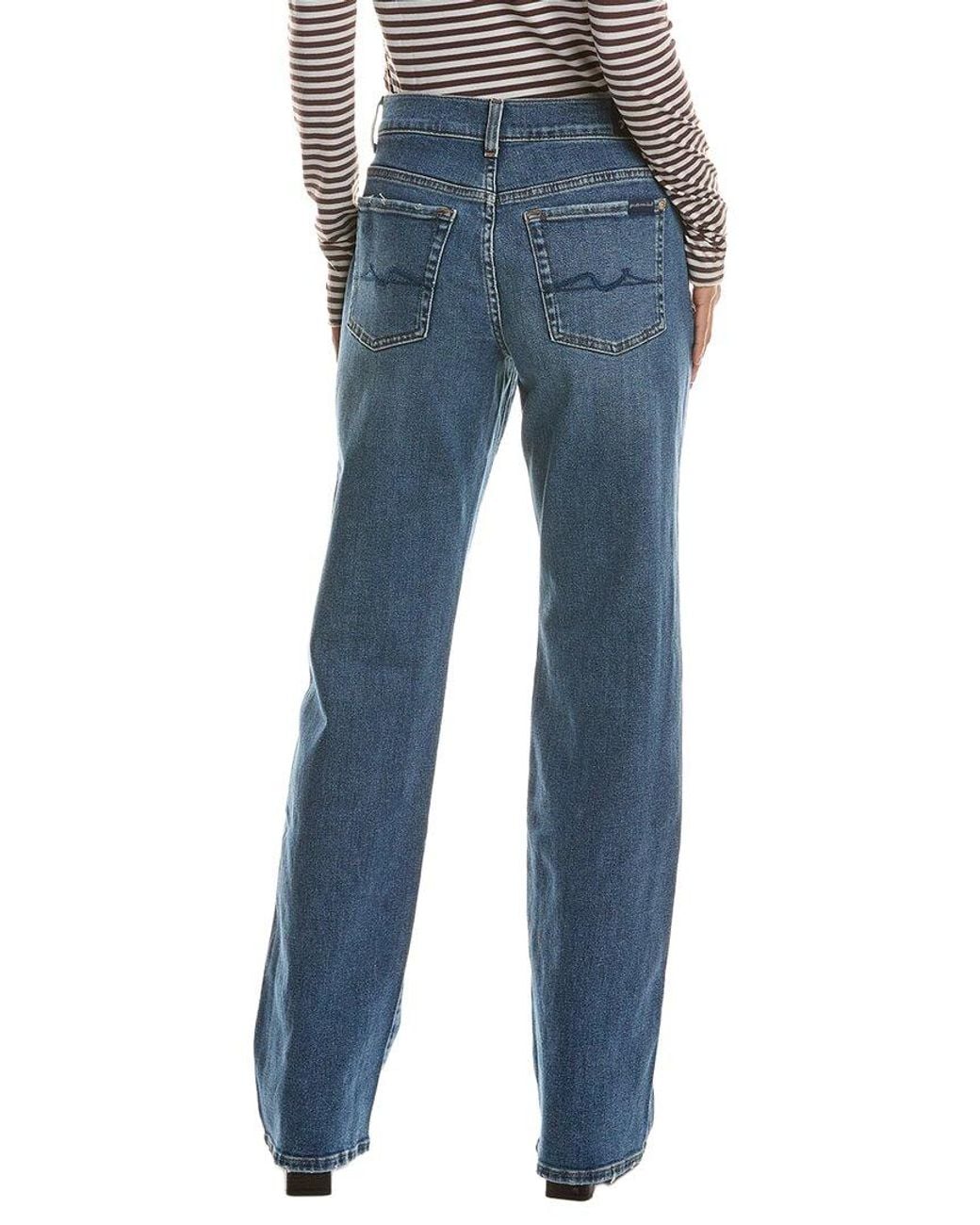 7 For All Mankind Blue Tess Trouser