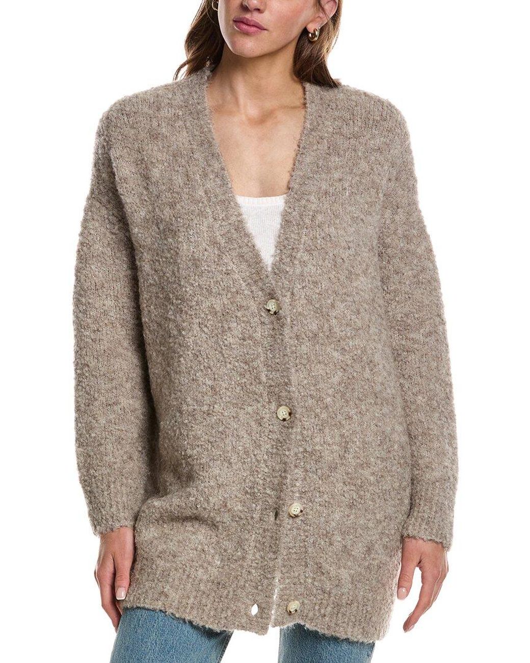 Electric and Rose Gray Everyday Wool-Blend Cardigan