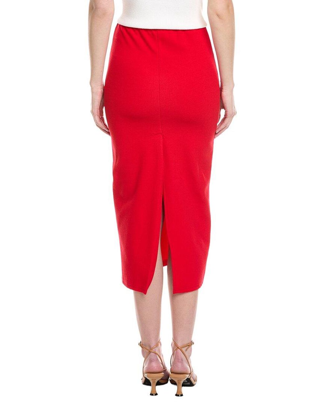 Madison Miles Red Pencil Skirt