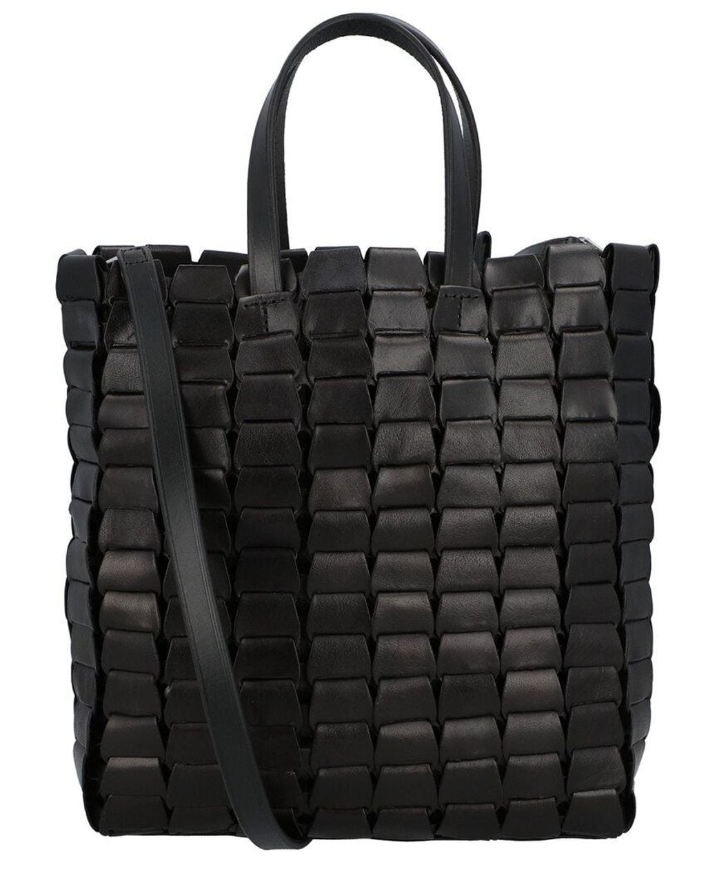 Dragon Diffusion Black Link Tote Leather Tote