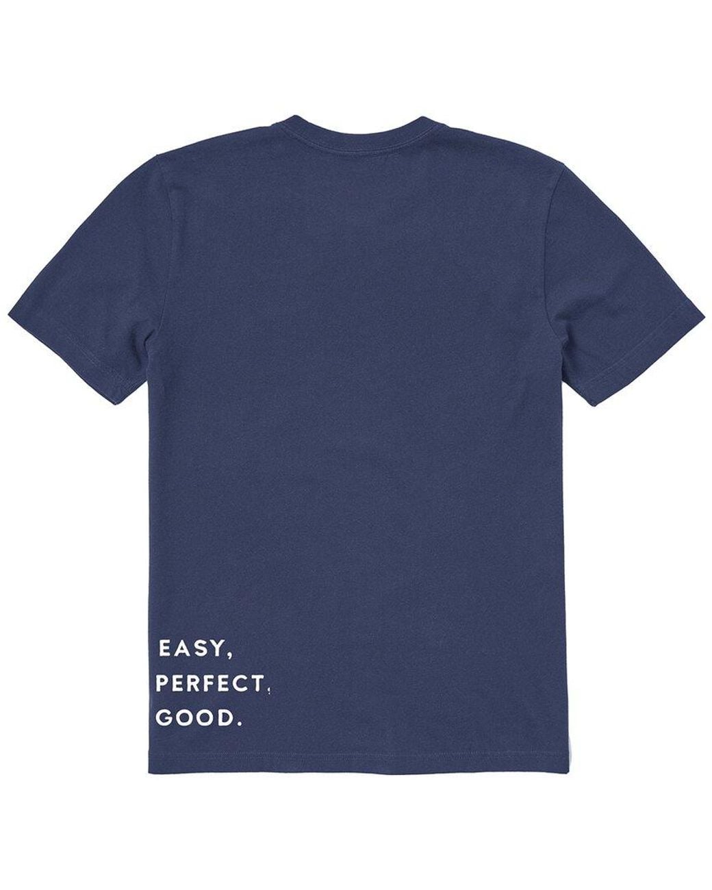 Life Is Good. Blue Crusher T-Shirt for men