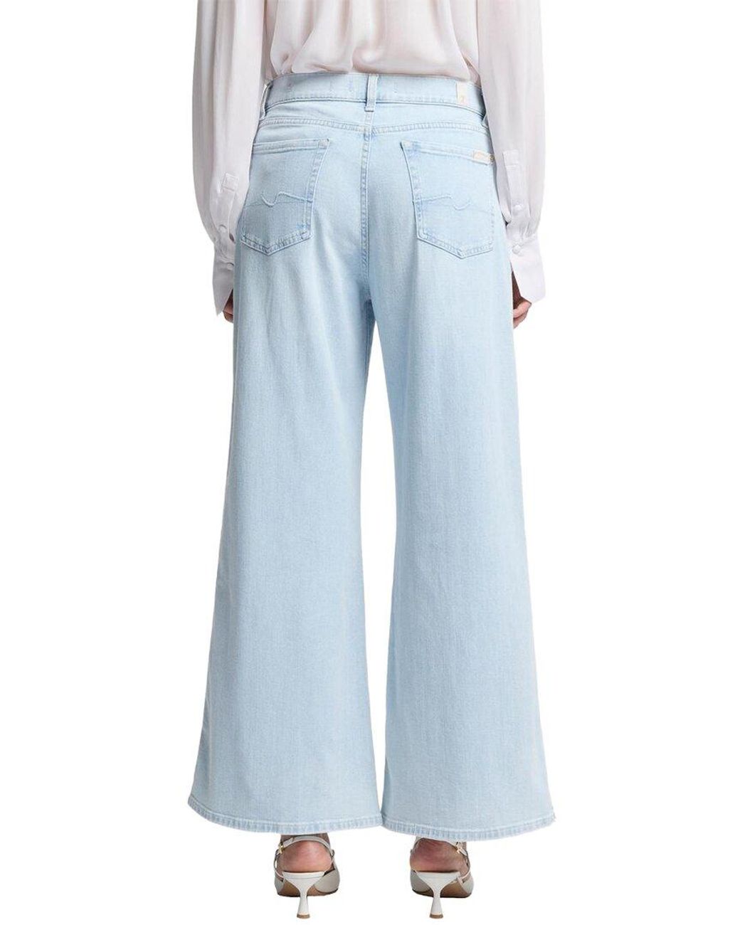 7 For All Mankind Blue Lotta Cropped Jean