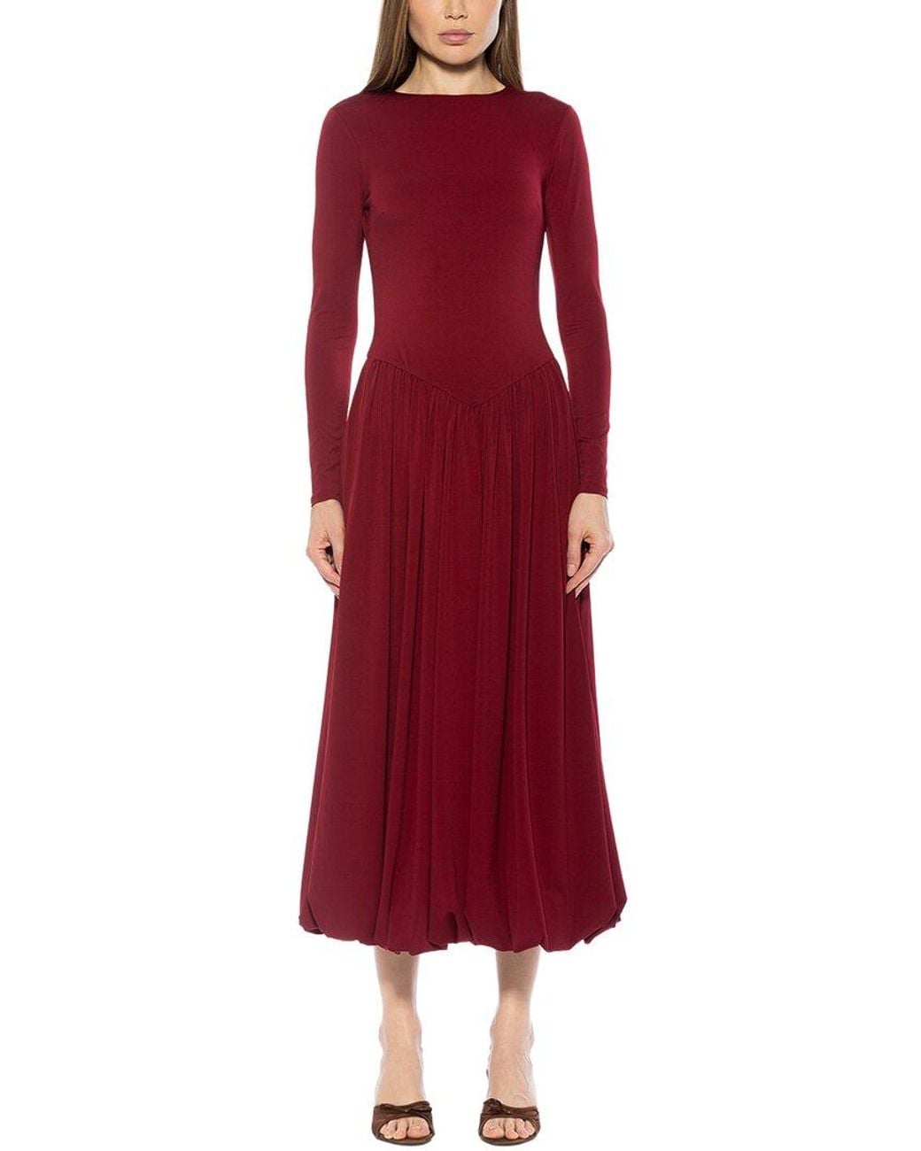 Alexia Admor Red Eero Midi Dress