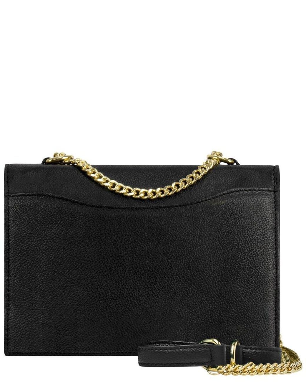 CHAMPS Black Gala Leather Shoulder Bag