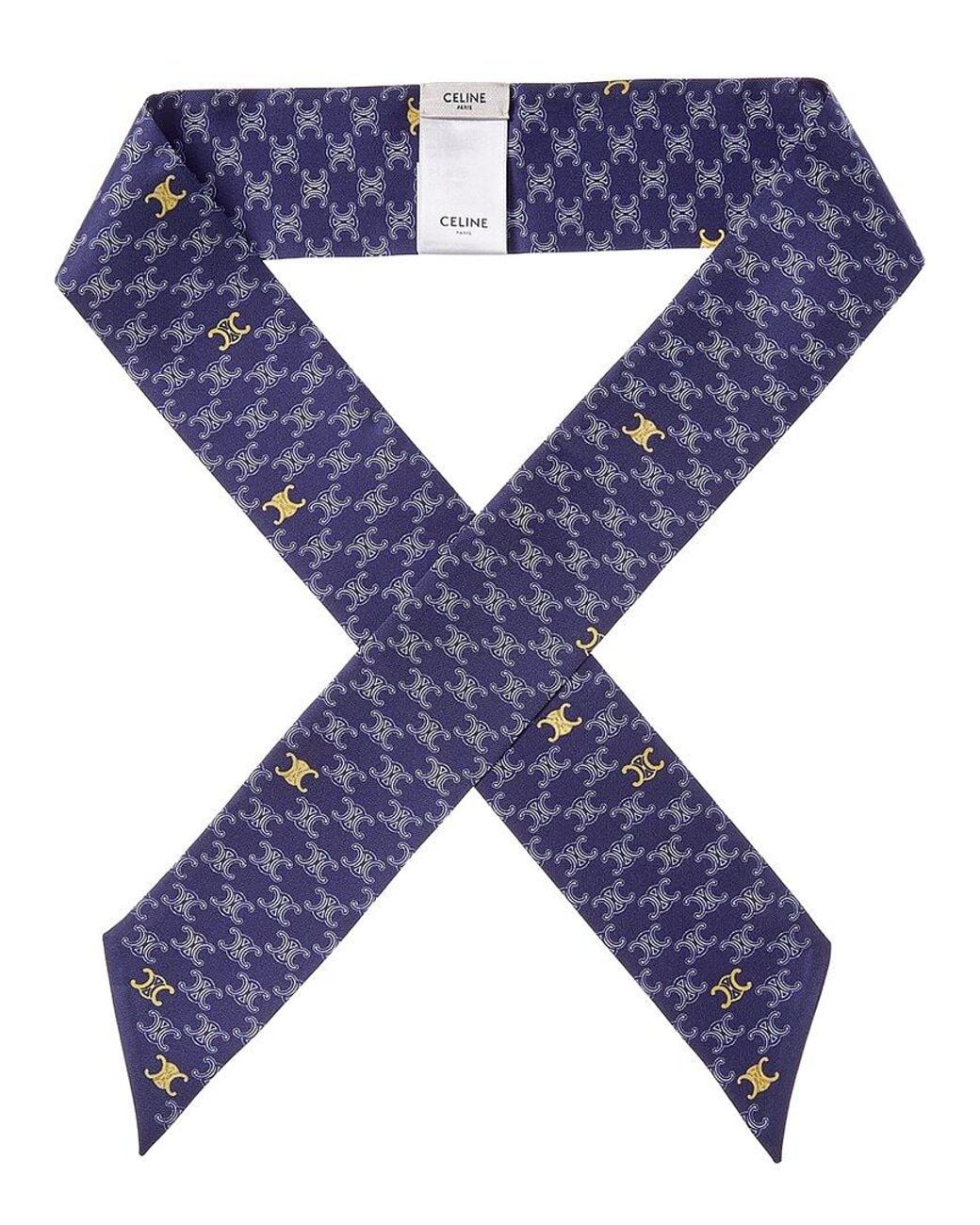 Céline Blue Avenue Silk Scarf