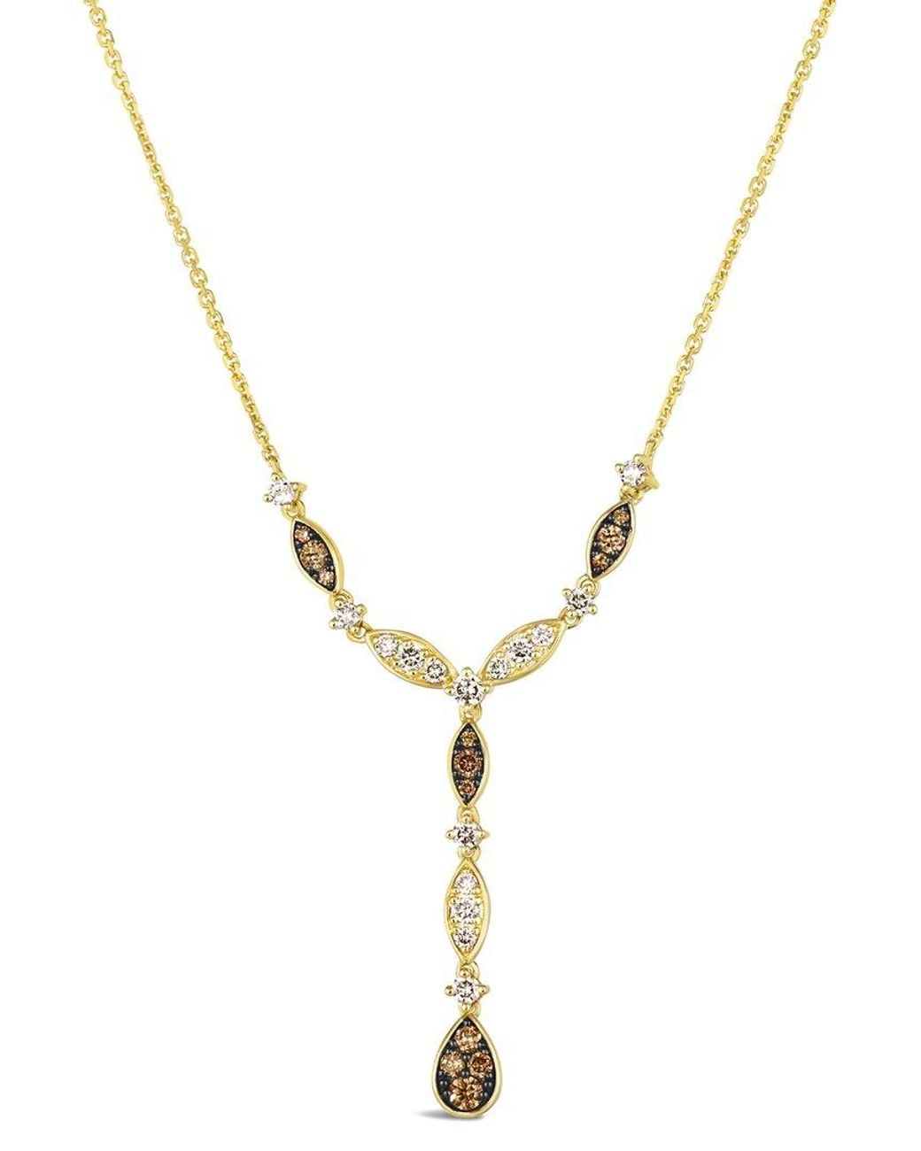Le Vian Metallic Le Vian Mosaic Collection 14K 0.10 Ct. Tw. Diamond Adjustable Necklace