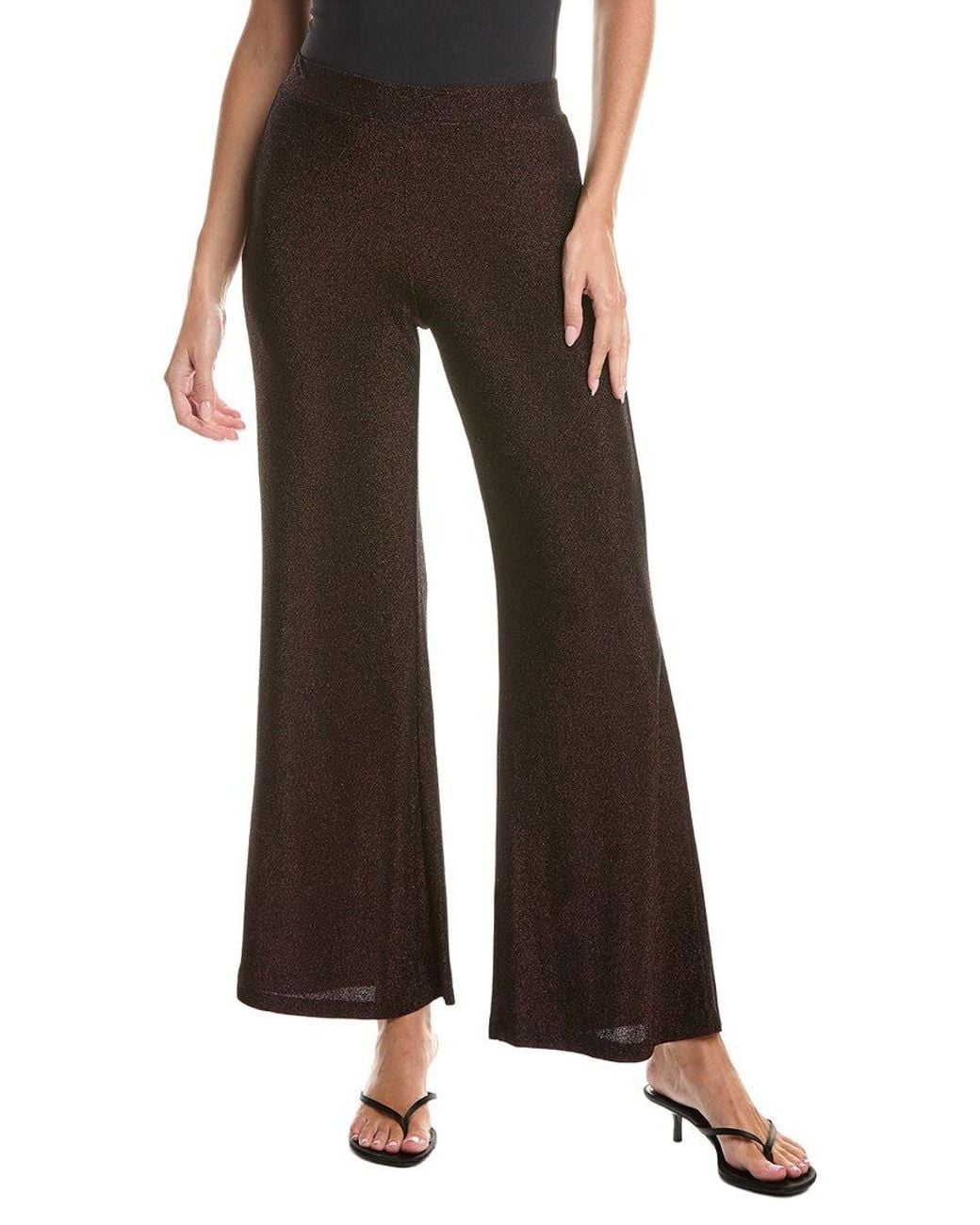 Johnny Was Brown Jenna Metallic Easy Pant