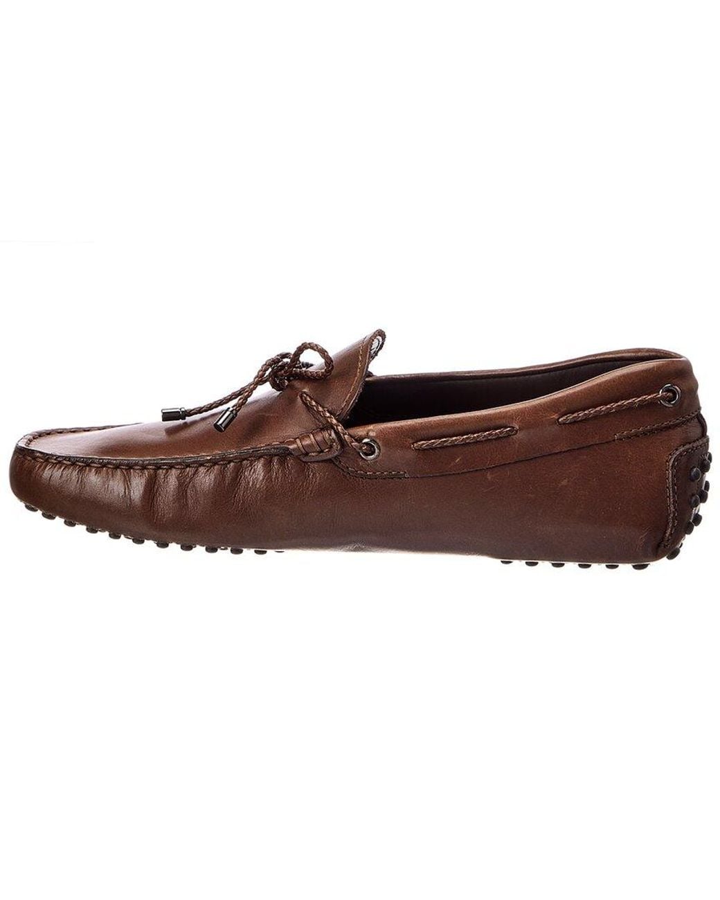 Tod's Brown Leather Loafer for men