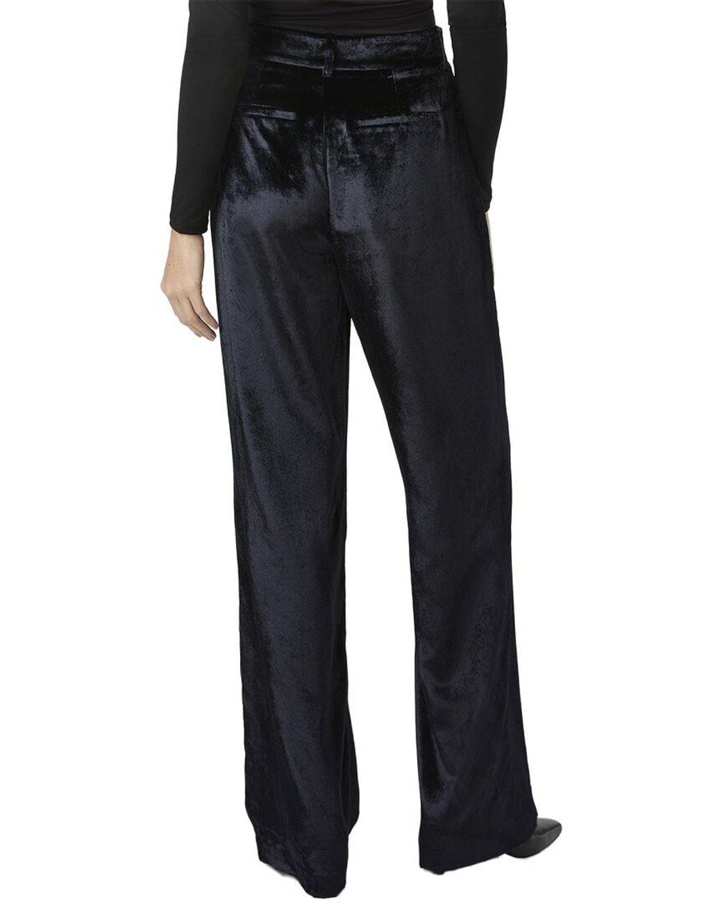 PAIGE Black Chateau Wide Leg Trouser Jean
