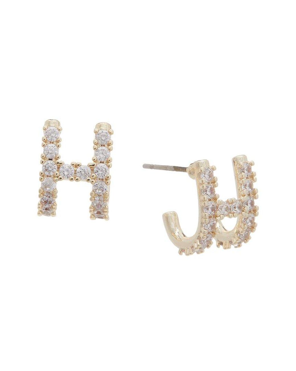 Juvell White 18K Plated Cz Fancy Earrings