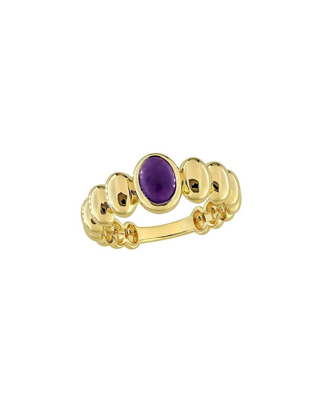 Rina Limor White 0.75 Ct. Tw. Amethyst-Africa Puffy Band Ring