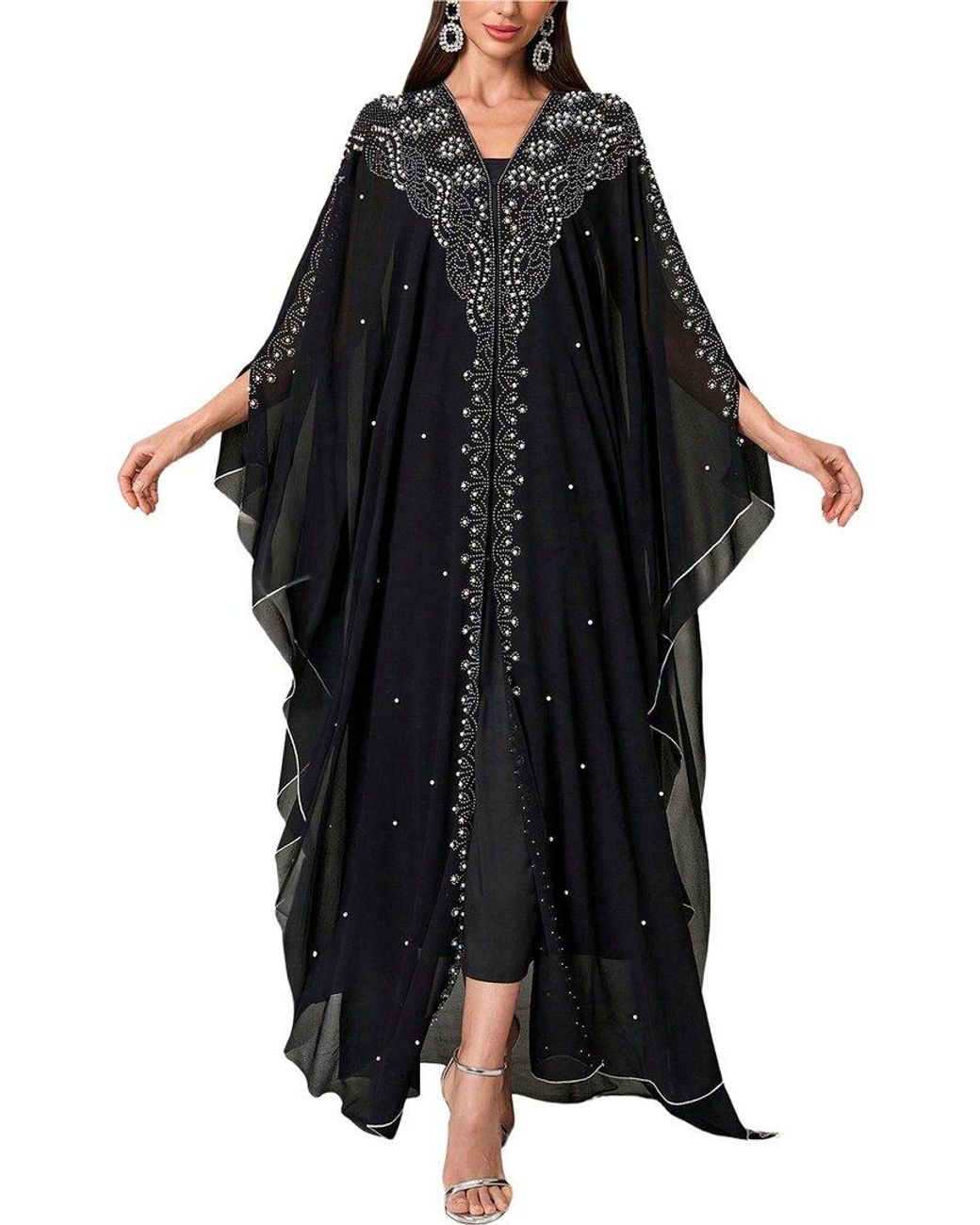 Silvia Rufino Black Printed Maxi Dress