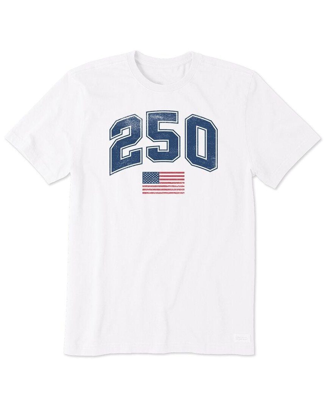 Life Is Good. White Crusher T-Shirt for men