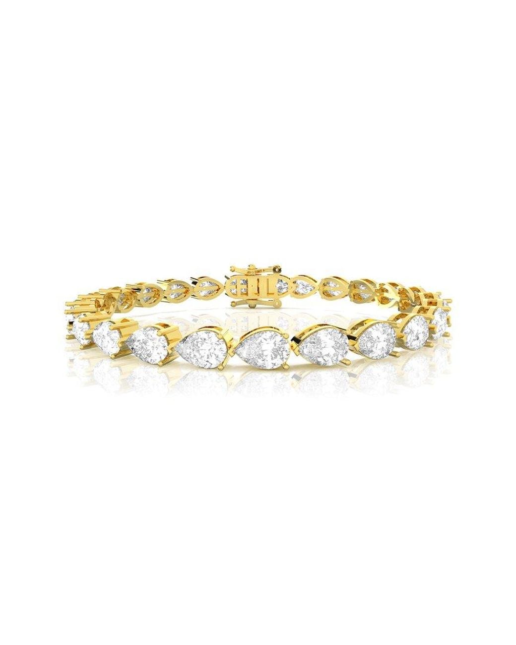 Amairah Metallic 14K 15.00 Ct. Tw. Lab-Grown Diamond Tennis Bracelet