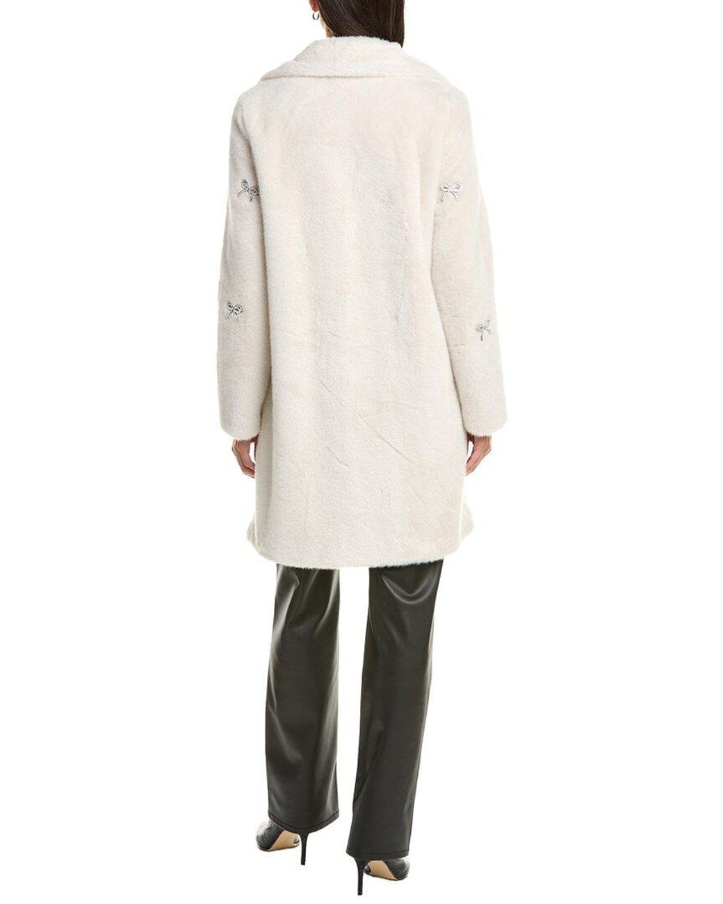 Cece Natural Bow Detail Coat