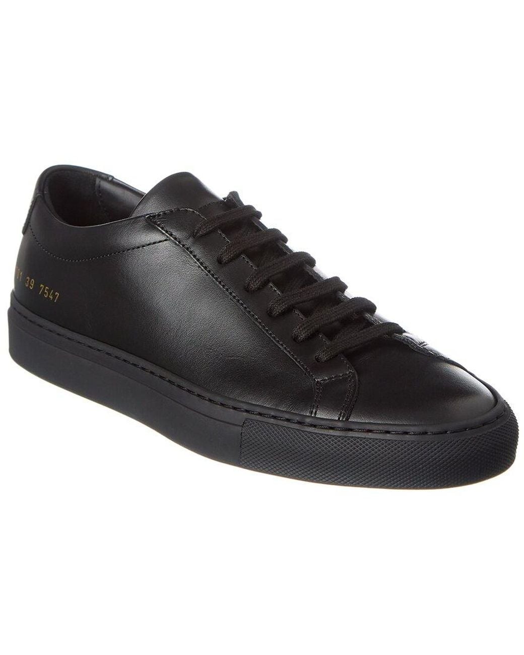 Common Projects Black Original Achilles Leather Sneaker