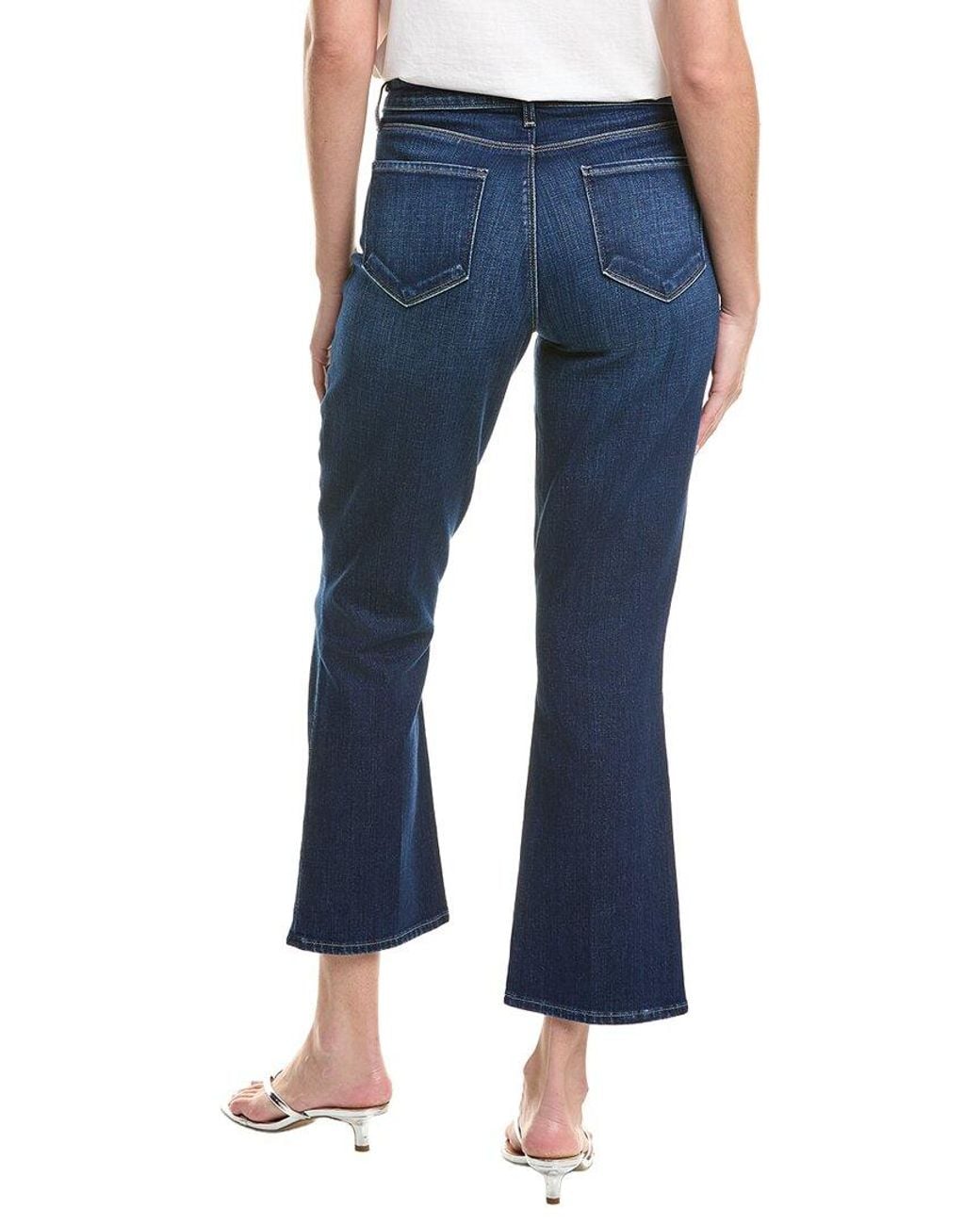 L'Agence Blue Tati High-Rise Crop Micro Boot Jean
