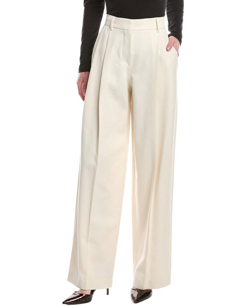 Brunello Cucinelli Natural Wool-Blend Pant