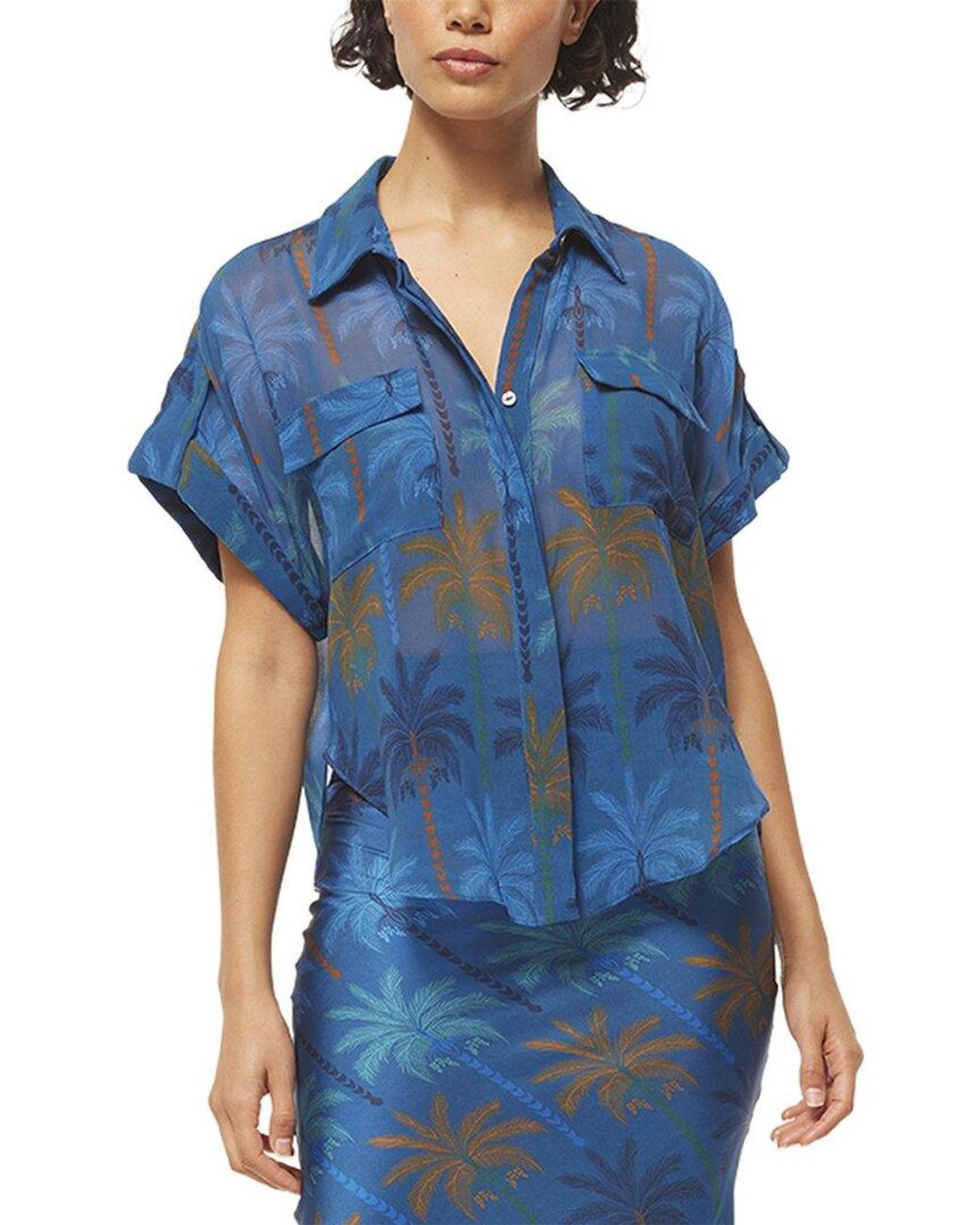 MISA Los Angles Blue Erin Top