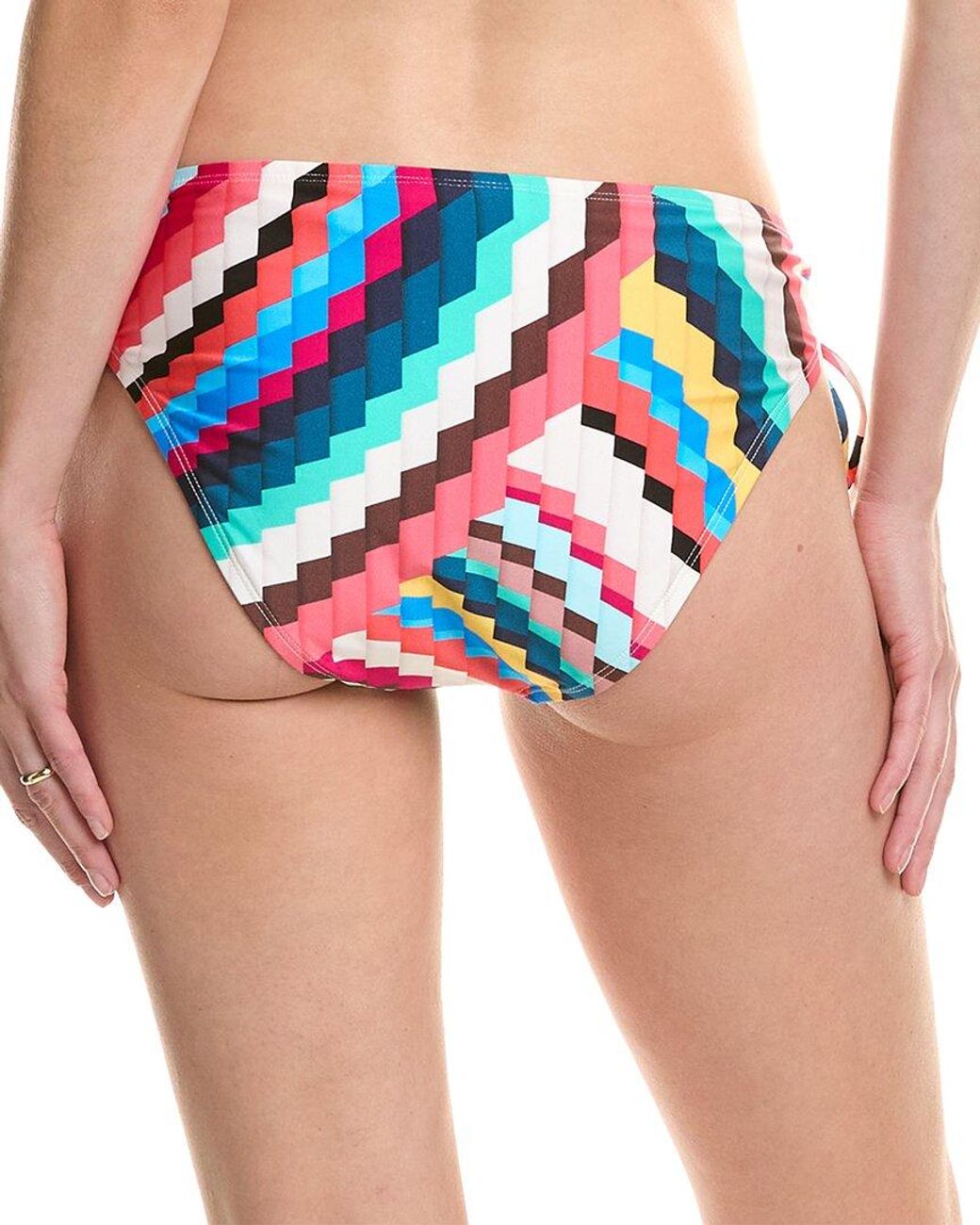 La Blanca Red Slice Adjustable Loop Hipster Bikini Bottom